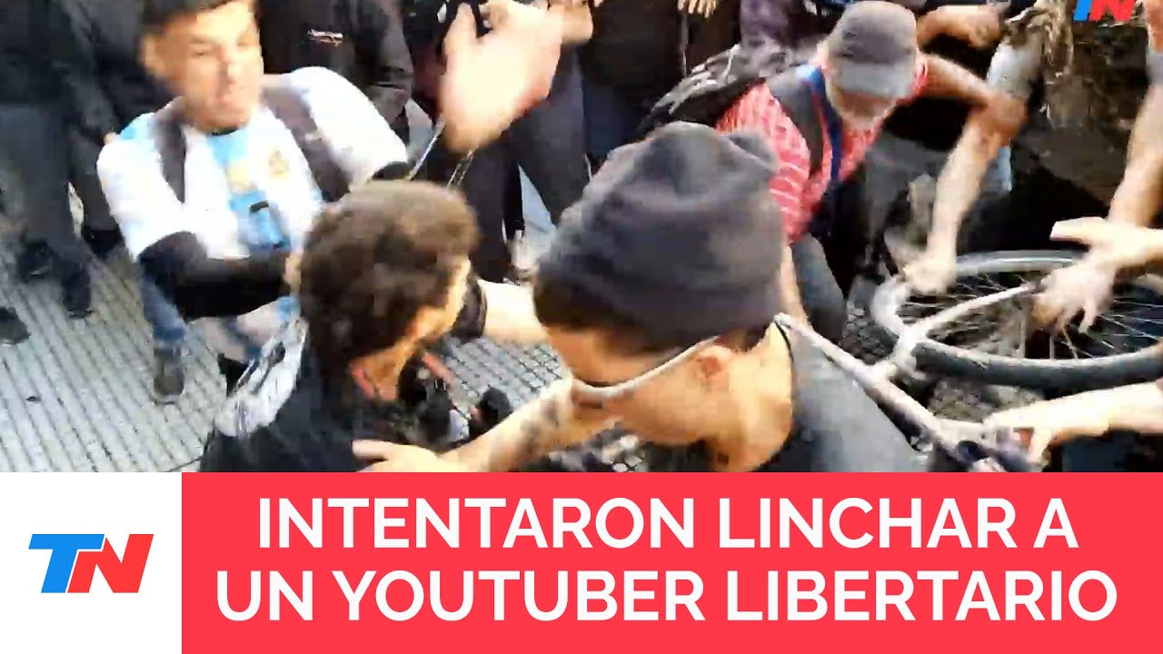 INCIDENTES EN EL CONGRESO: INTENTARON LINCHAR A UN MILITANTE LIBERTARIO