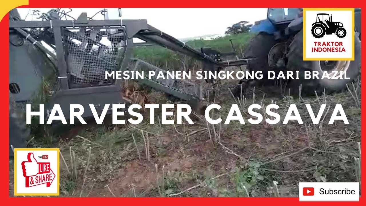 CASSAVA HARVESTER MESIN PANEN SINGKONG DARI BRAZIL