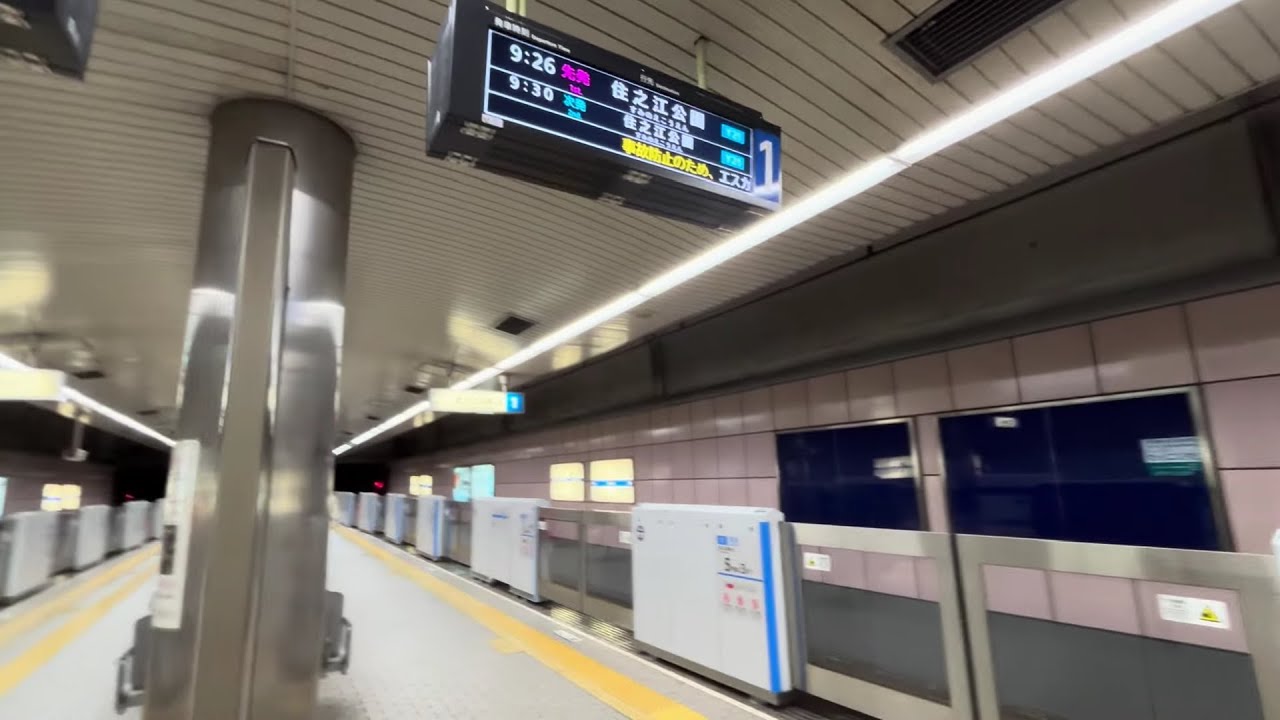 四つ橋線の新型旅客案内表示装置(発車標)を玉出駅で観察！