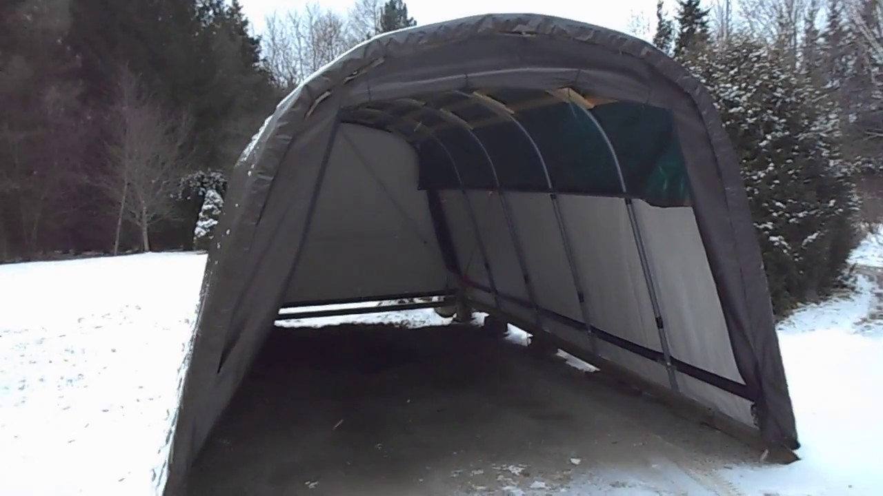Shelterlogic with extra snow support