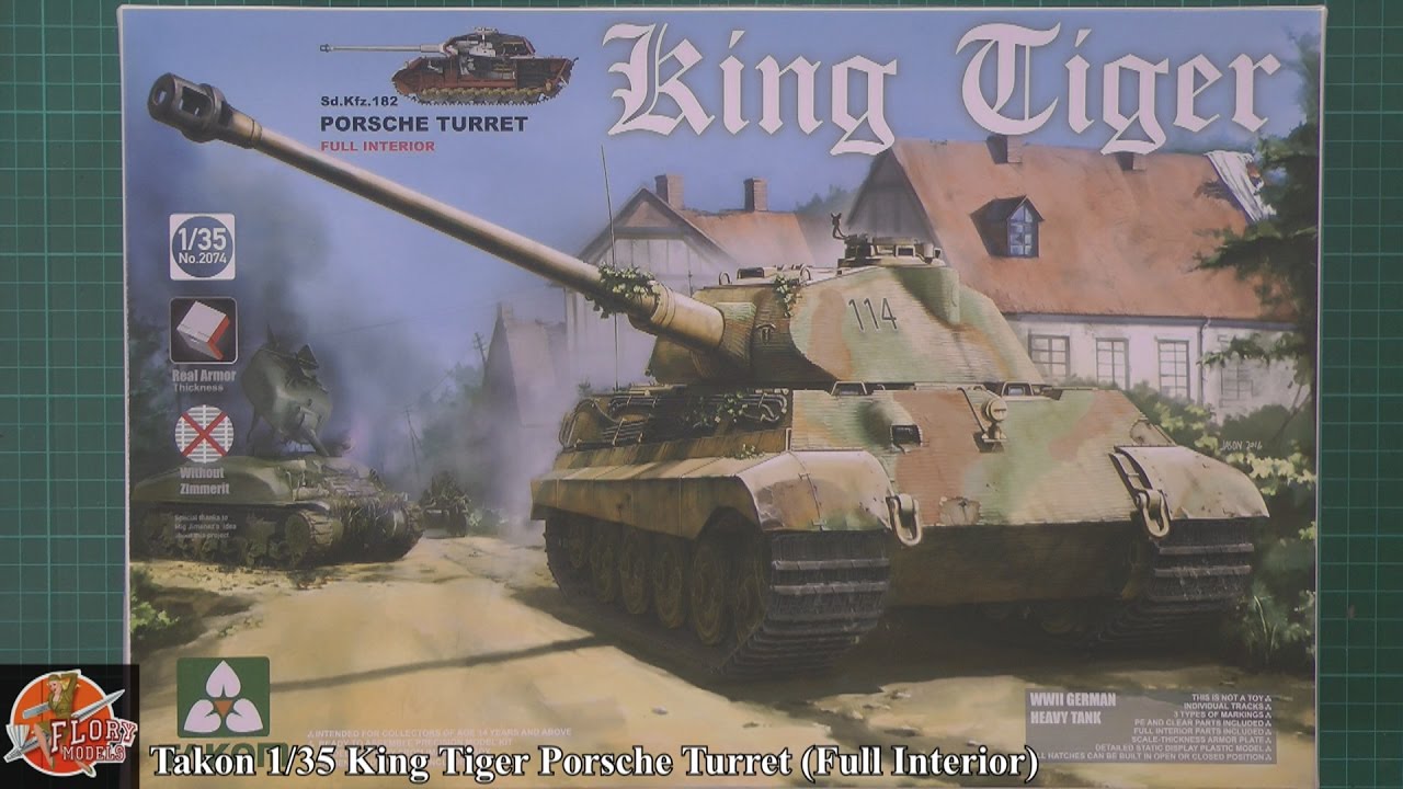 Обзор башни Takom 1/35 King Tiger Porsche