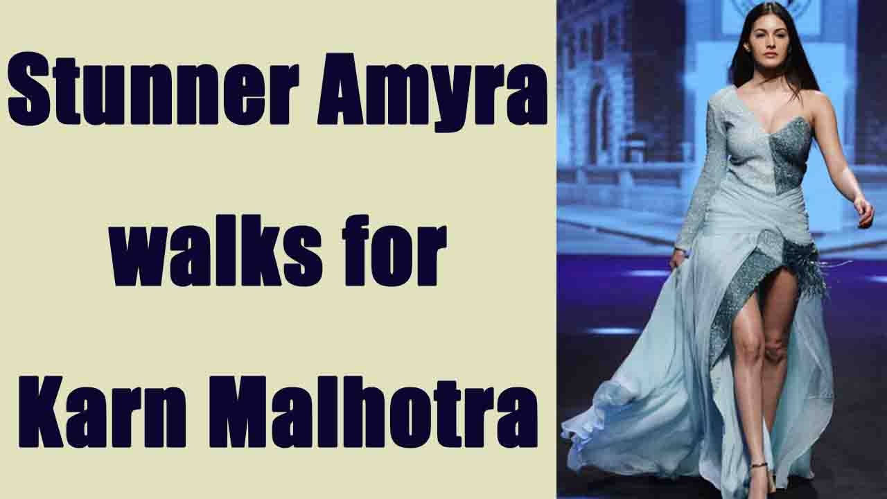 Lakme Fashion Week 2017: Amyra Dastur in Karn Malhotra's gown; Watch Video | FilmiBeat