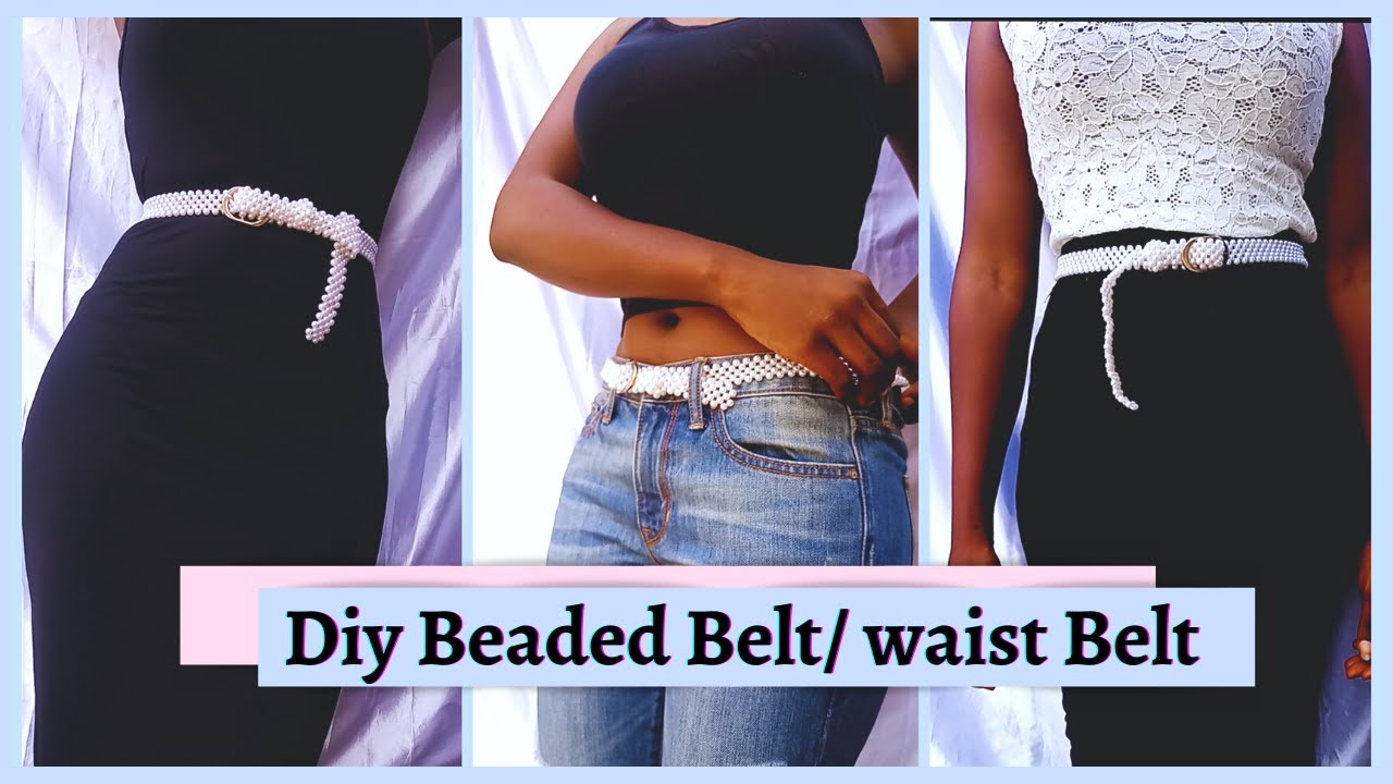 How to make a beaded belt/ Diy waist bead belt