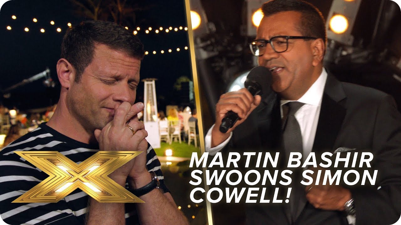 Martin Bashir swoons Simon Cowell with his version of Nat King Cole&rsquo;s L.O.V.E | X Factor: Celebrity