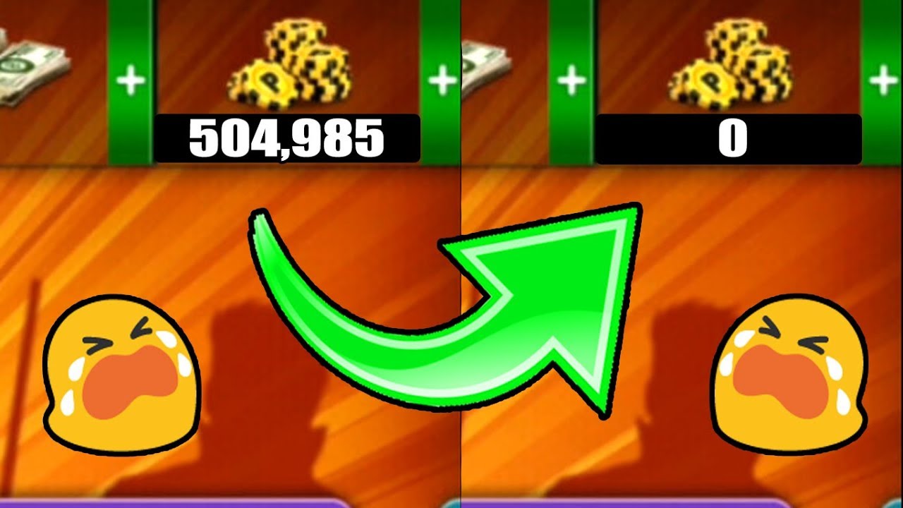 I RISKED ALL MY 8 BALL POOL COINS  *you will be shocked**