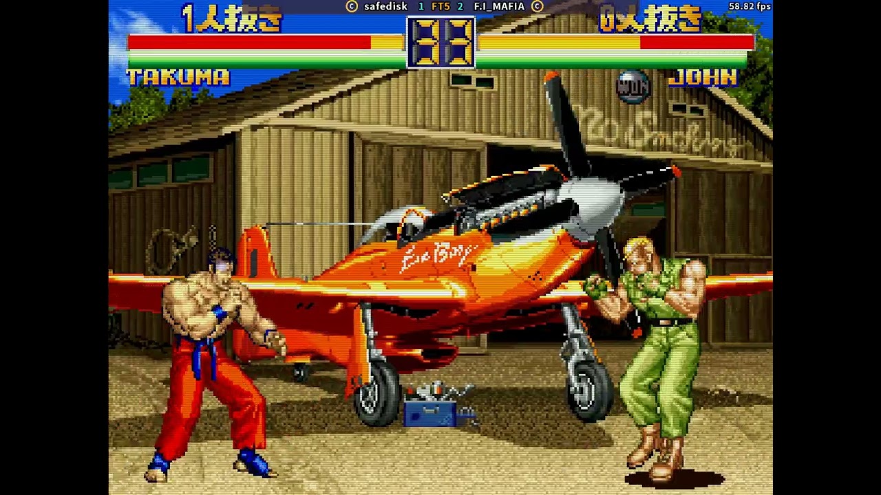 fightcade art of fighting 2 safedisk (Taiwan) vs F.I_MAFIA (Korea)