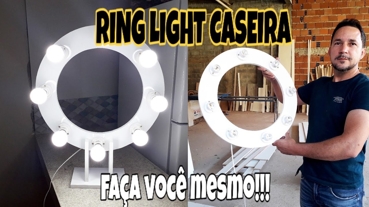 COMO FAZER UMA RING LIGHT FÁCIL E GASTANDO POUCO