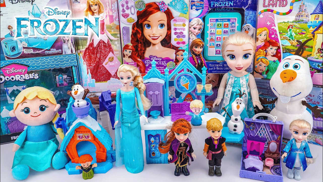 Unboxing Disney Frozen Toys ASMR | Disney Frozen Elsa & Olaf Ice Cream Toy | Elsa's Bedroom Playset