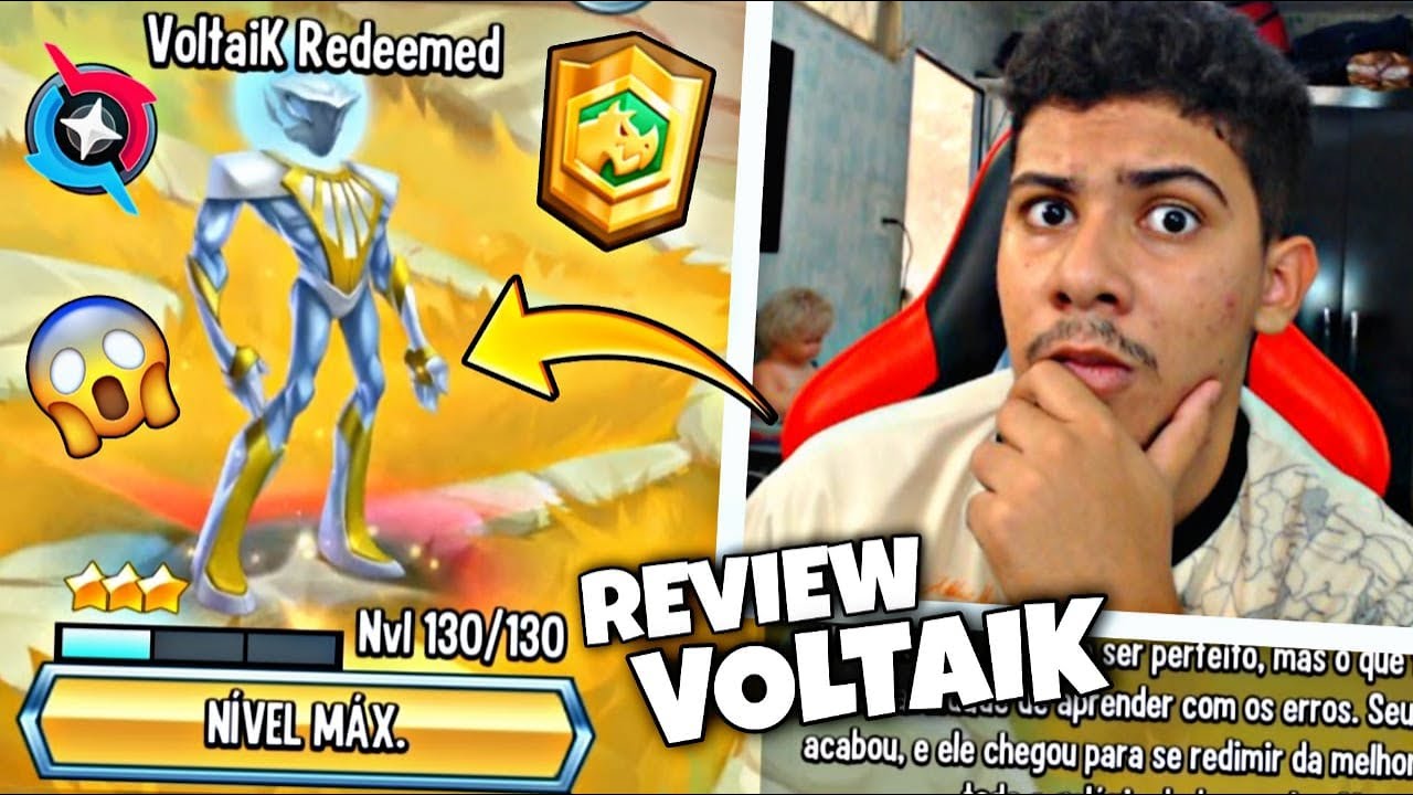 O MAIOR HERÓI DO JOGO MITOU!!! REVIEW DO VOLTAIK REDEEMED NÍVEL 130 E BATALHAS (Monster Legends)