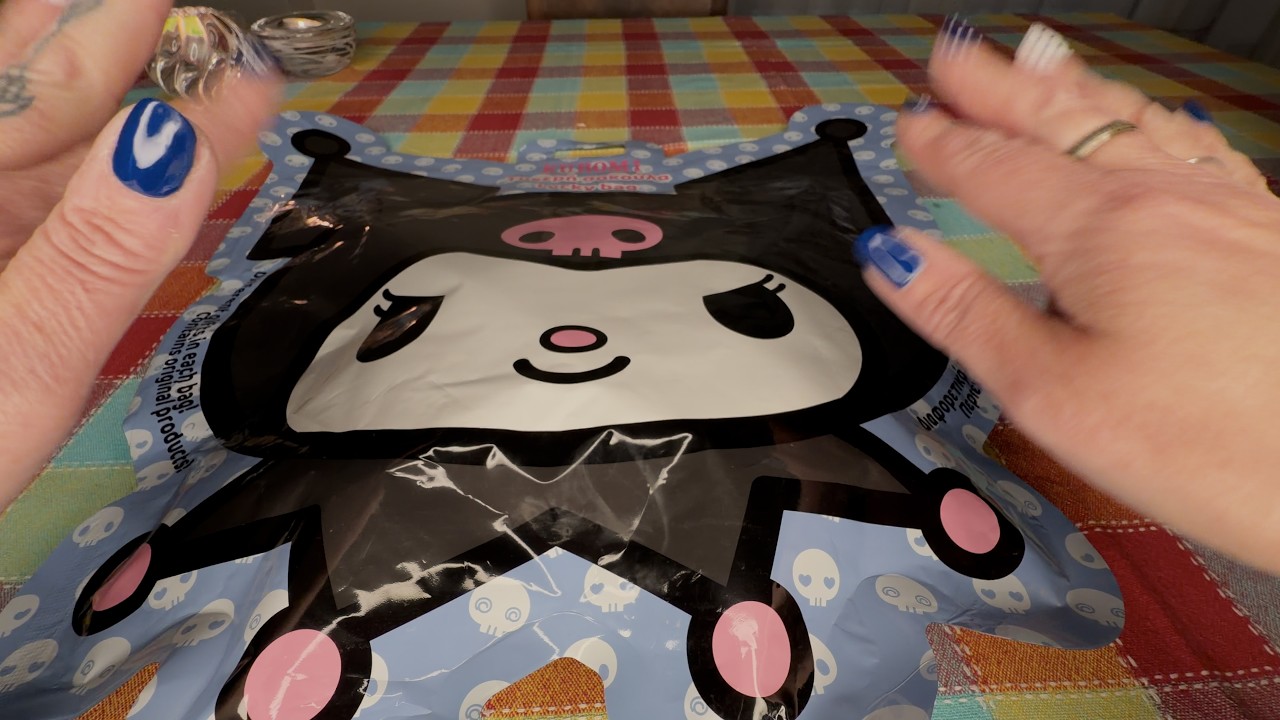 ASMR Kuromi Lucky Bag Unboxing 🖤🎀 | Tapping & Crinkles