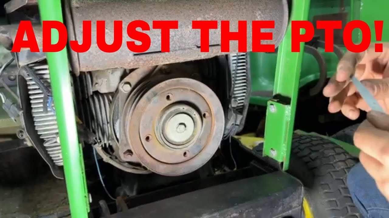 How to set the air gap on John Deere 318 PTO- 300 and 400 series PTO adjustment