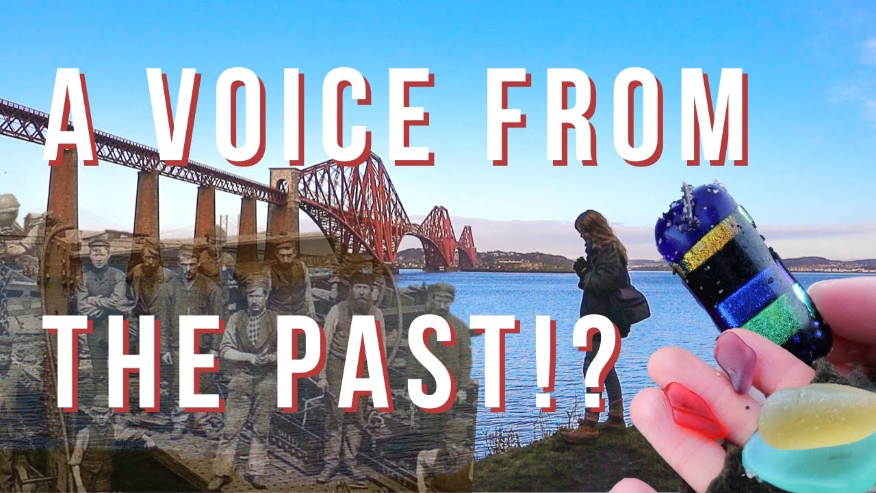 Mudlarking under the iconic Forth Bridge. Have we captured a ghostly voice from the past?!