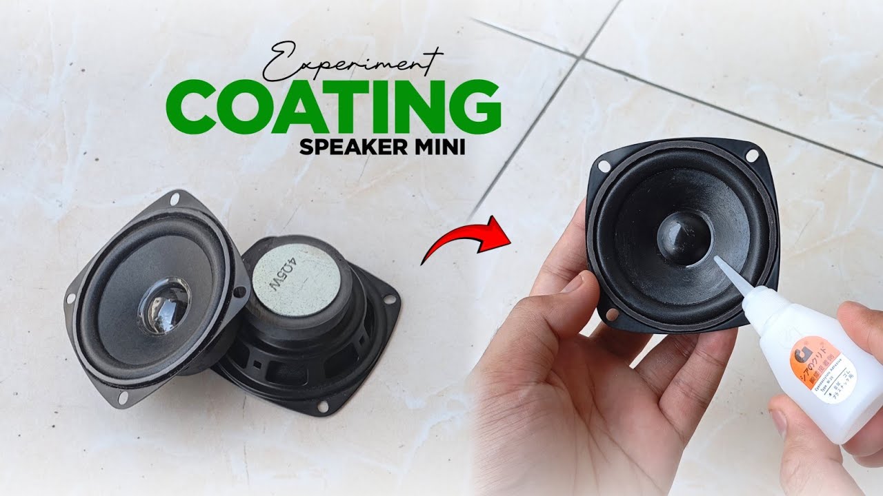 EXPERIMENT COATING SPEAKER PAKAI LEM KAYU & LEM G‼️TERNYATA HASILNYA MALAH JADI BEGINI......🤔