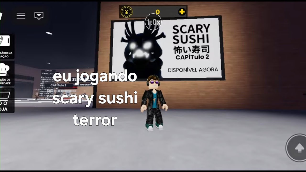 Eu  joguei skape, sushi do roblox