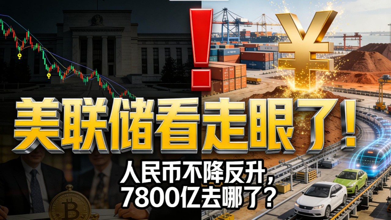 人民币“不降反升”的底层逻辑：中国这招“乾坤大挪移”，美联储也看走眼了。#人民币升值 #美债 #美联储 #2026宏观经济 #财富真相 #深度解析#财经 财经