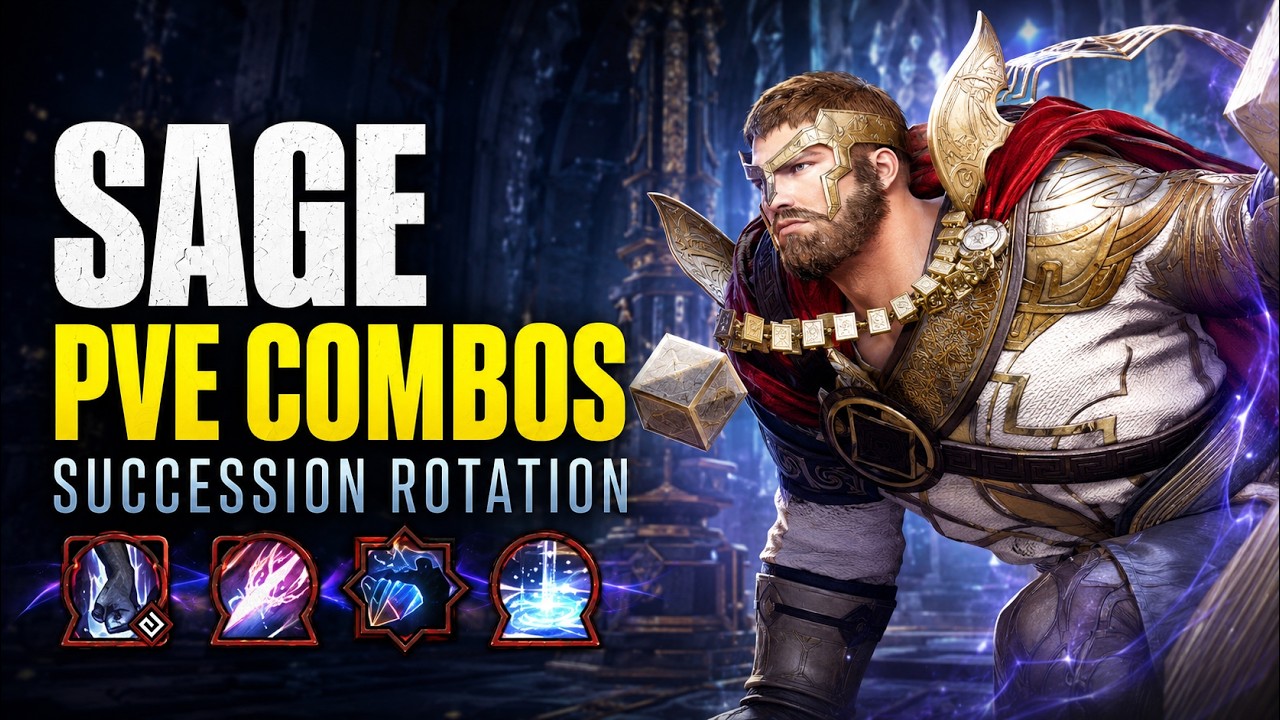 New Class Sage PVE Grind Guide for Beginners • Skills and Low SP Grinding • Sage Succession (2021)