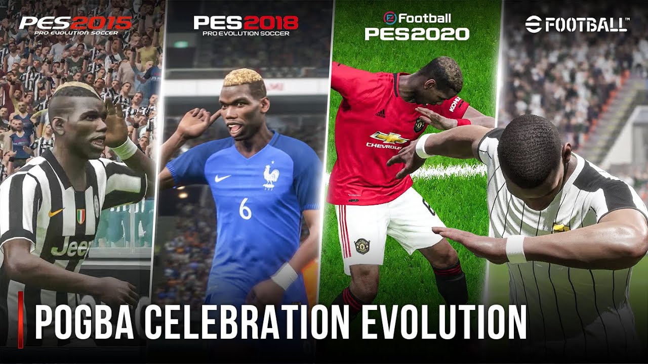 Pogba Celebration Evolution In PES | 15 - 23 | 4K 60FPS