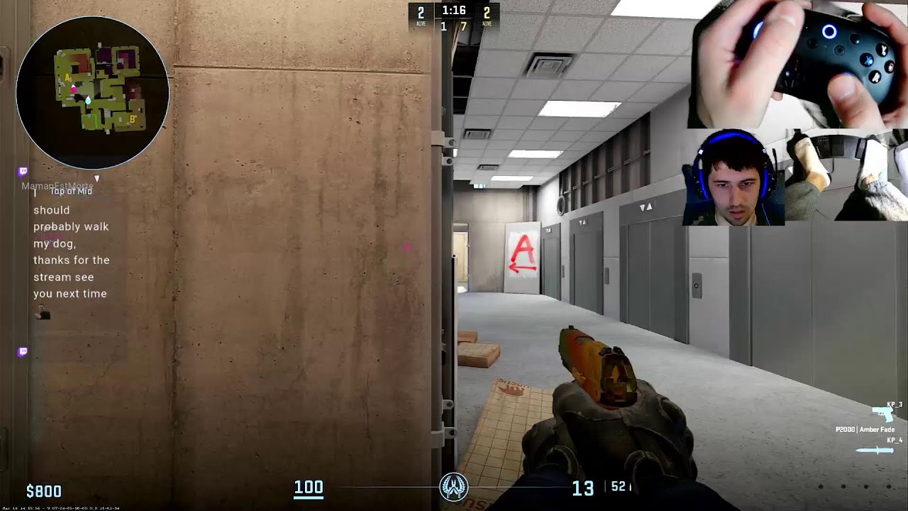 #1 Negev controller player in CS2