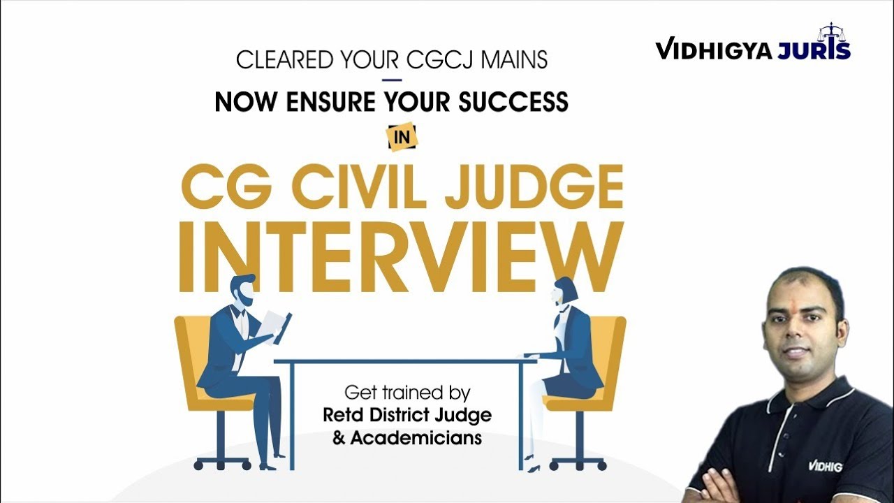 CG Civil Judge Mock Interview | Registration | Vidhigya Juris