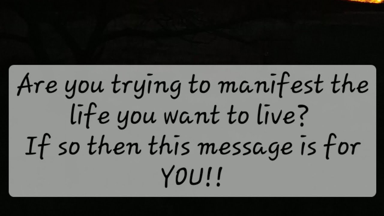 SPECIFIC CHOSEN ONE!!! THIS IS ABOUT YOU MANIFESTING THE LIFE YOU WANT TO LIVE! 