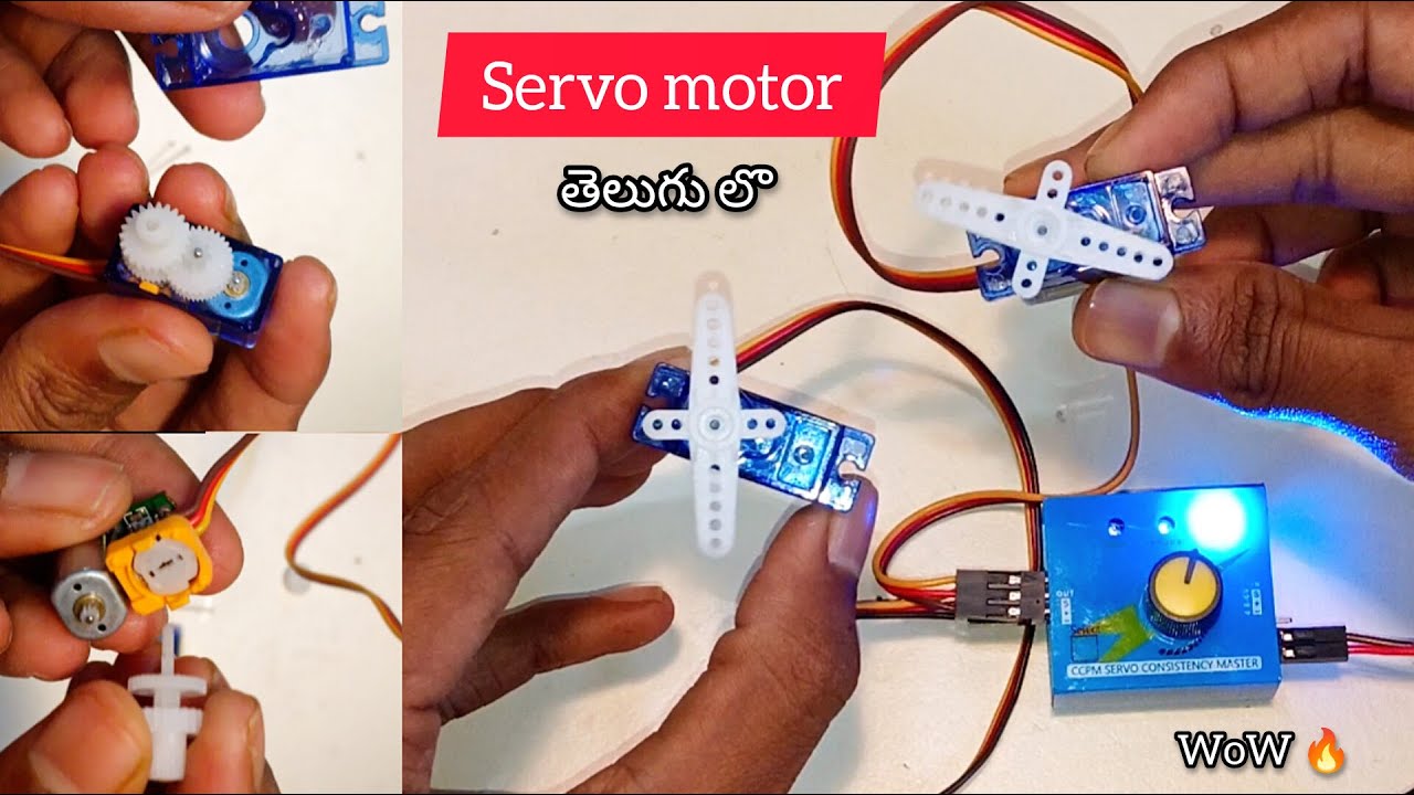⚙️Servo Motor Testing🪛 and opening inside parts 🔥 💡|| IN TELUGU ||