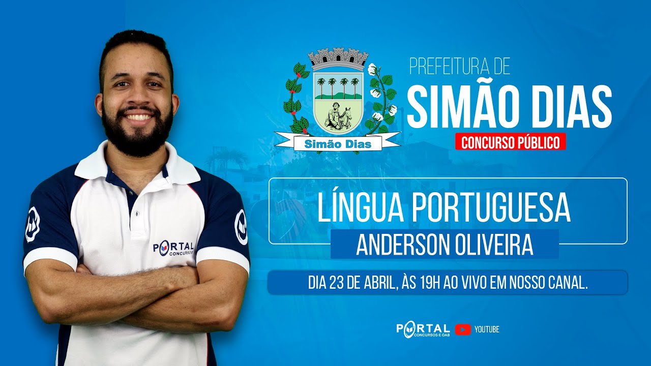 CONCURSO PREF. SIMÃO DIAS/SE: AULA DE LÍNGUA PORTUGUESA @CursosdoPortal