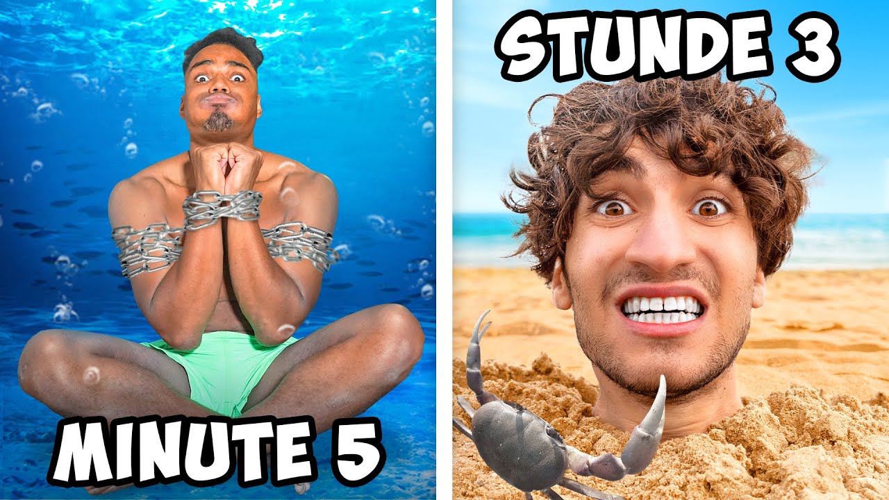 AUSHALTEN EXTREM!! 😳 Wer hält länger aus? mit @RickAzas