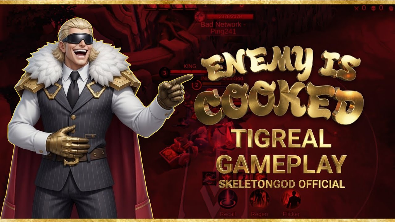 Enemy is Cooked by #tigreal #mlbb #mobilelegendsbangbang #tigrealmobilelegends 