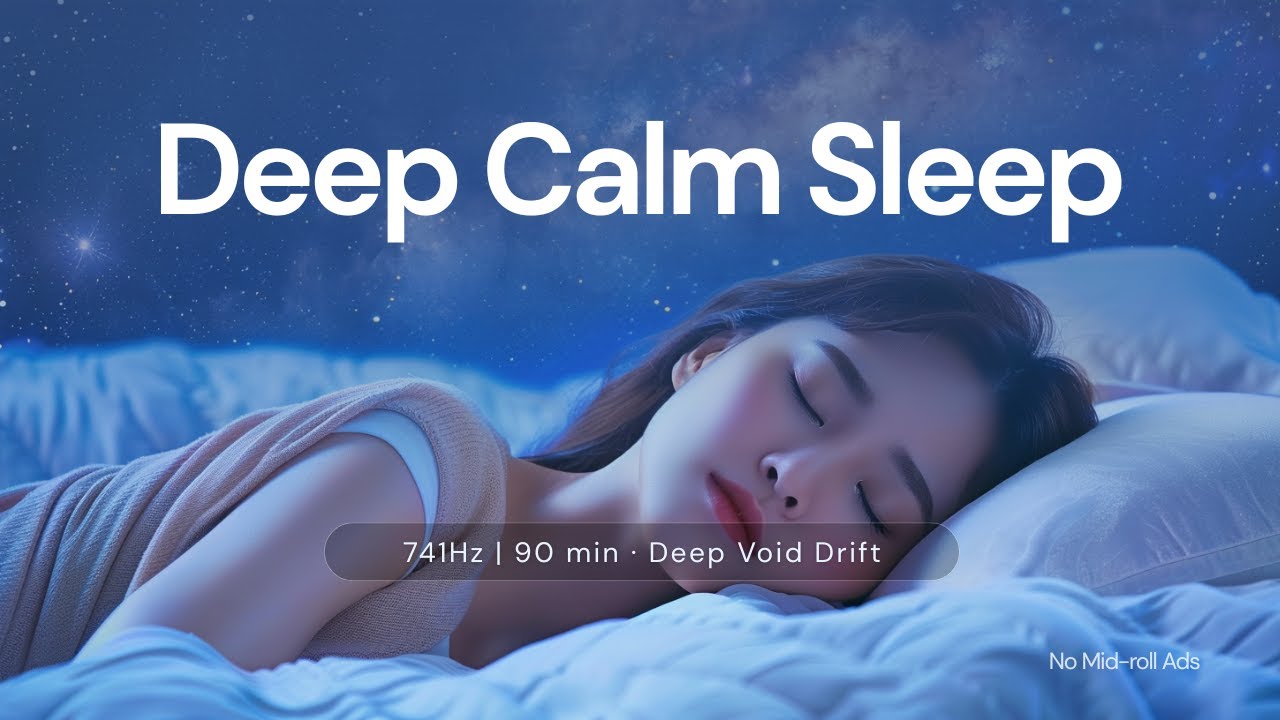 741Hz | Deep Calm Sleep | 90 min · Deep Void Drift