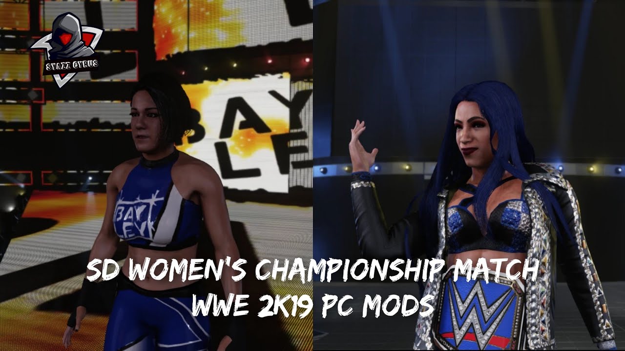 Sasha Banks vs Bayley | WWE 2K19 PC Mods