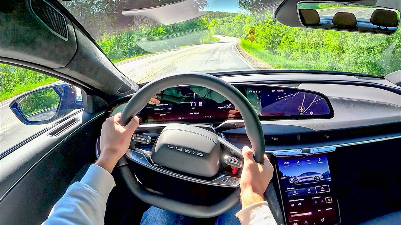 2023 Lucid Air Touring - POV Quick Drive (Binaural Audio)
