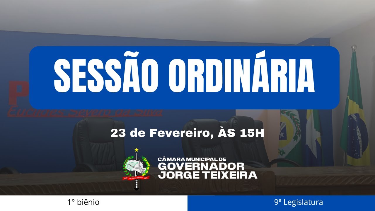 TERCEIRA SESSÃO ORDINÁRIA DE 2026 - 23/02/2026.