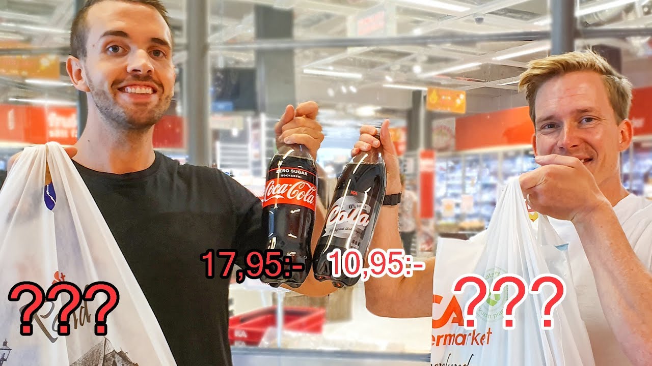 Köper det billigaste & det dyraste på ICA. Vad blir prisskillnaden?