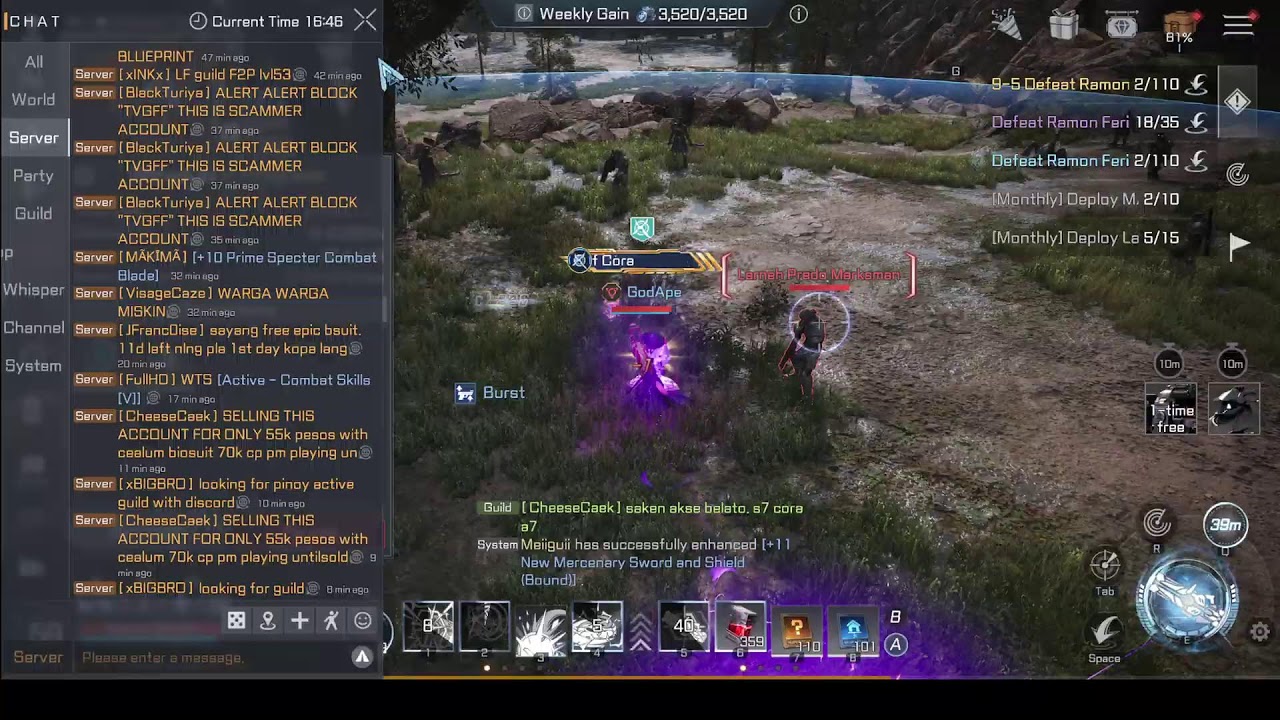 RF Online Next: GodApe Top 4 | Demolisher | Enif 4