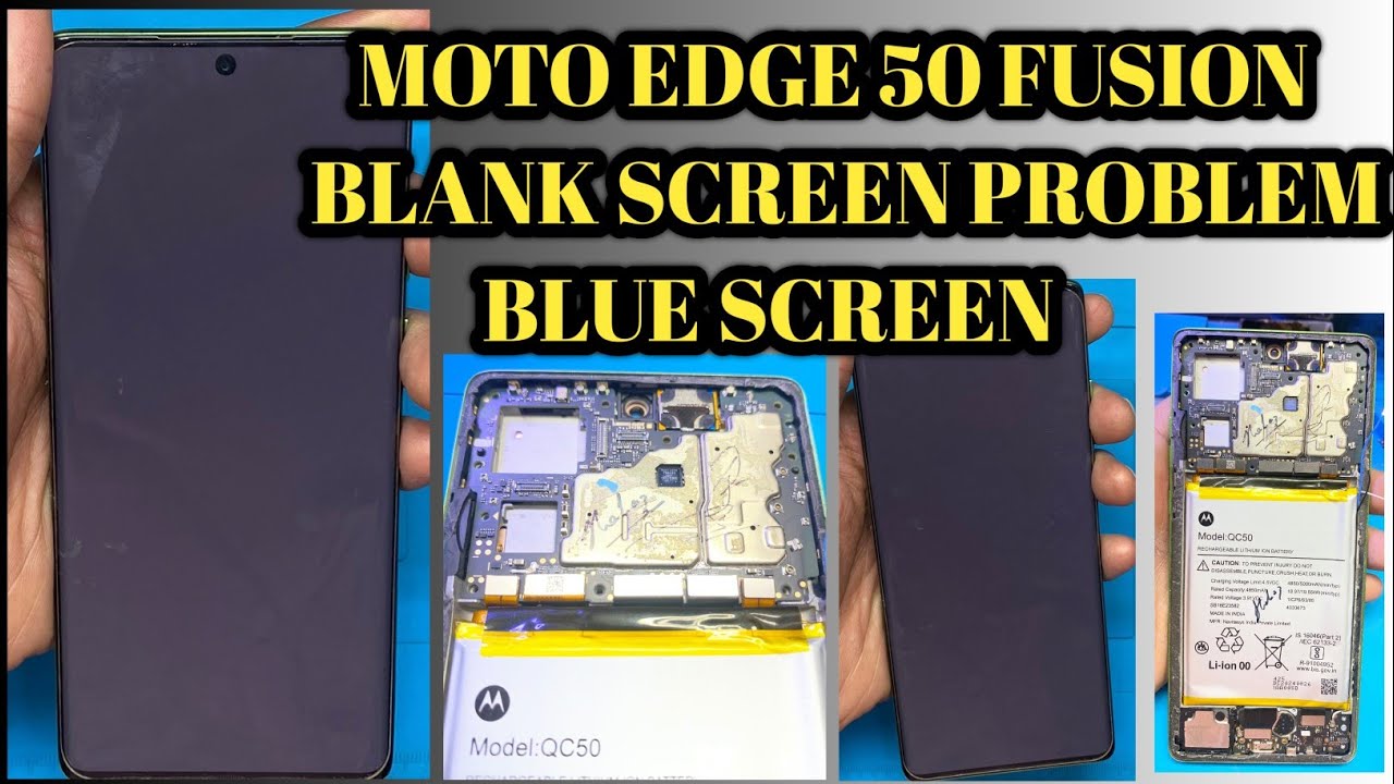 Moto Edge 50 Fusion Blank Display / Blue Screen Solution
