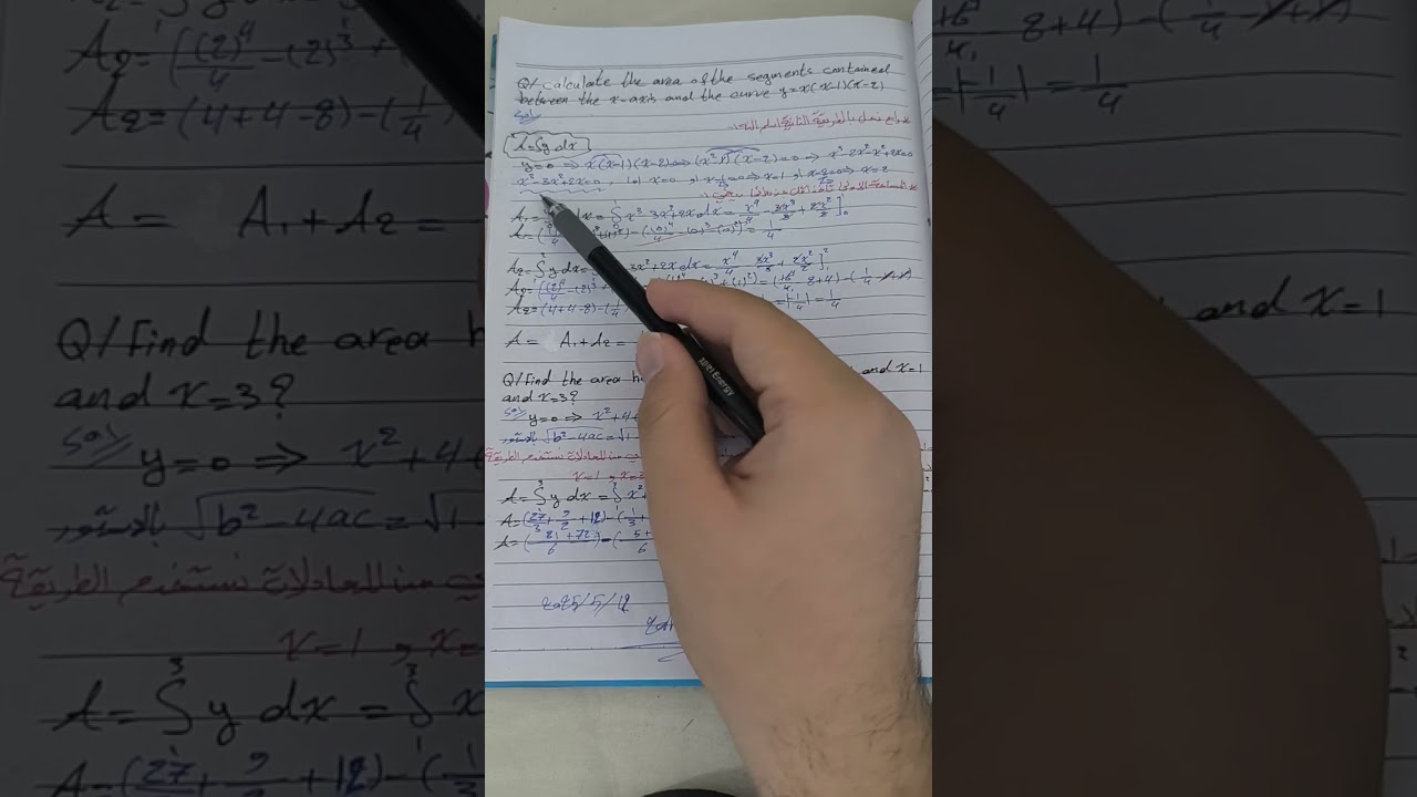 Calculas / المحاظرة السادسة  /finding areas by integration/ المرحلة الأولى