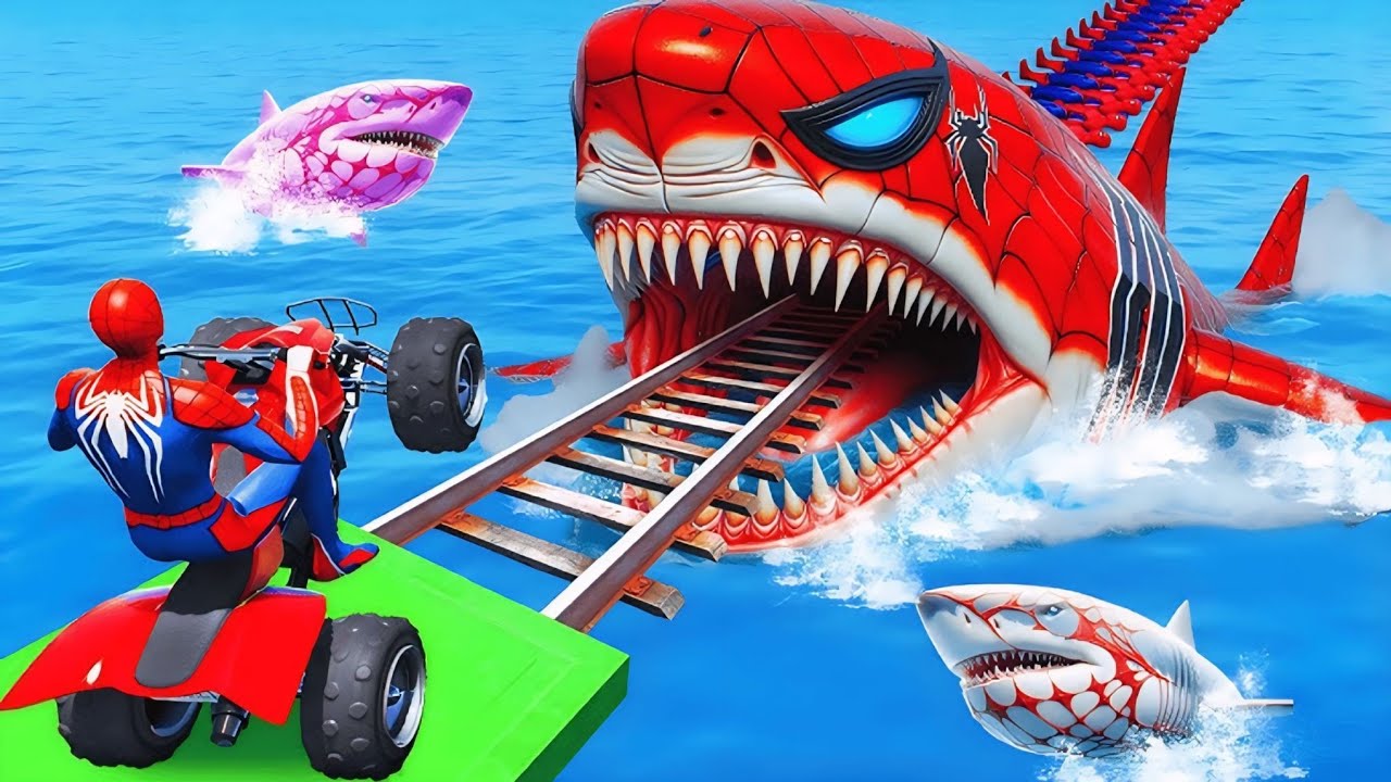 SPIDER MAN against RUMI on Motorcycle inRAINBOW SPIDERS BRIDGE - GTAMULTIVERSE???
