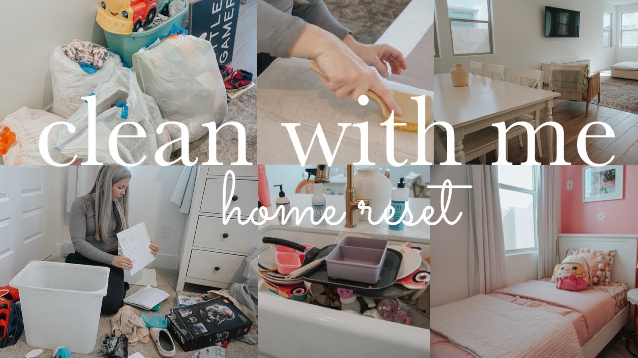 NEW CLEAN WITH ME!! || SPRING CLEANING || SATURDAY HOME RESET || CLEANING VIDEOS