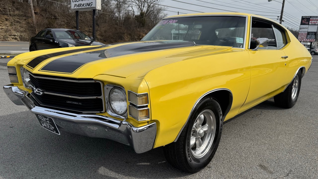 Test Drive 1971 Chevrolet Chevelle 454 V8 4 Speed $34,900 Maple Motors #3404