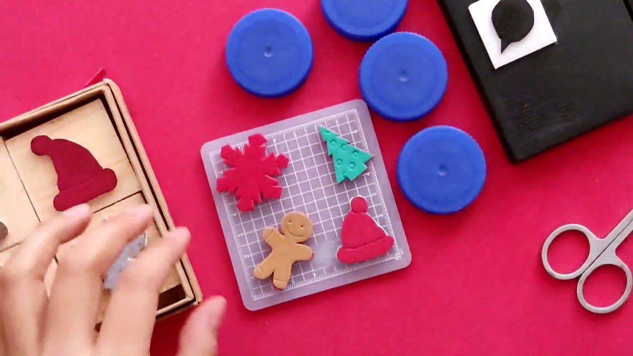 Sellitos caseros Navideños 🎄 fáciles de hacer con goma Eva