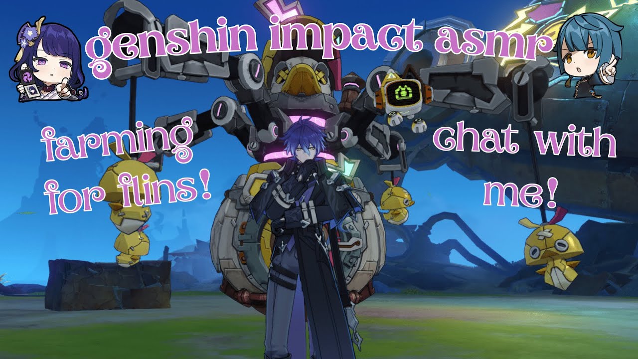 ASMR Genshin | Farm For Flins With Me (again...) | Gentle Whispers and Clicky Rambling