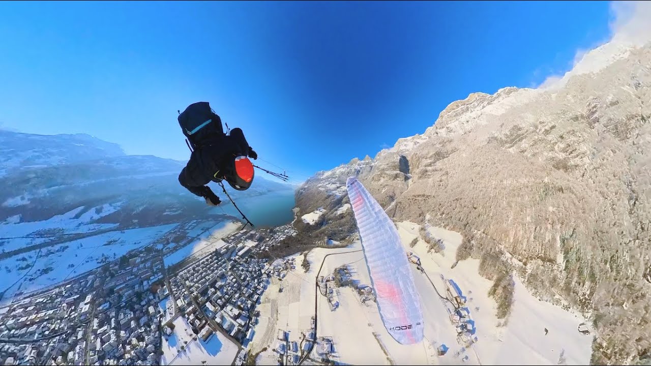 Short Winter Flight with my Niviuk Kode P