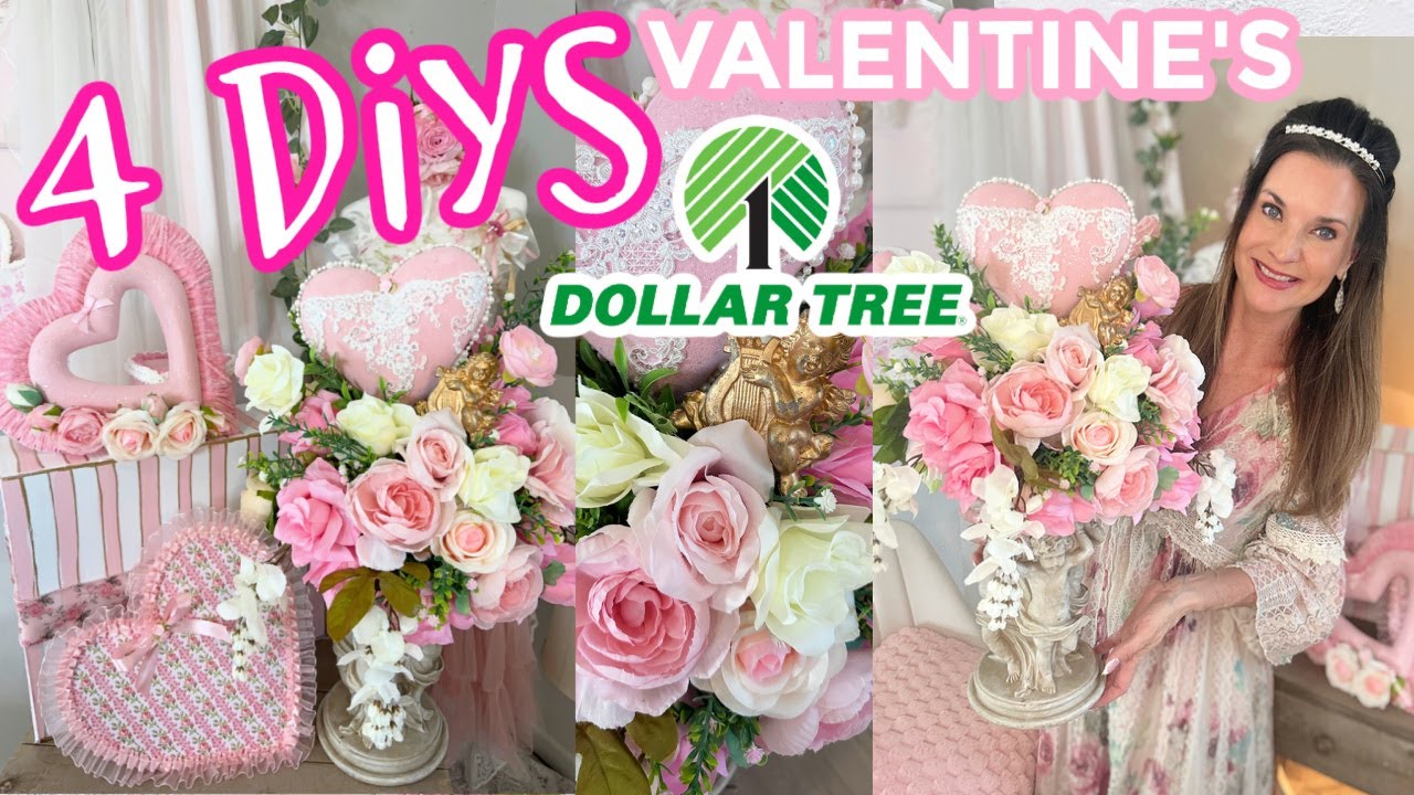 💗💐НОВИНКА!! 4 поделки своими руками ко Дню святого Валентина из магазина Dollar Tree ~ Стиль Love...