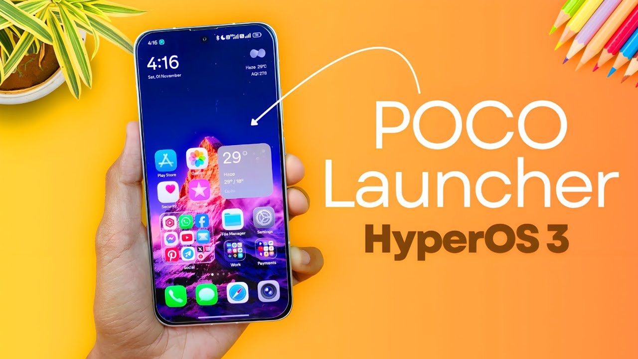 Finally 🚀 HyperOS 3 POCO Launcher 6 is Here Ft. POCO F7 🔥New Features & Animations !
