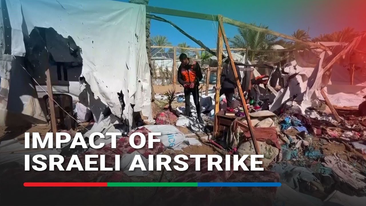 Debris, damage seen following Israeli airstrikes on Khan Younis