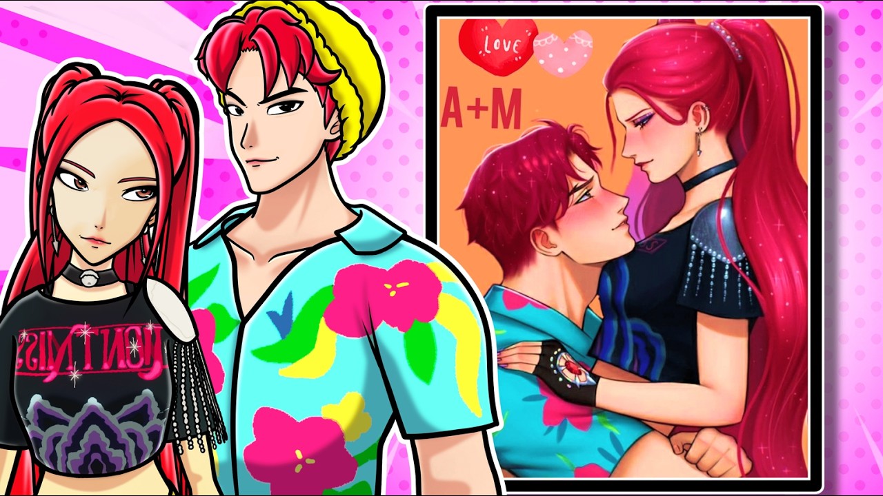Abby e Mira no React de imagens das Huntrix de GUERREIRAS DO KPOP