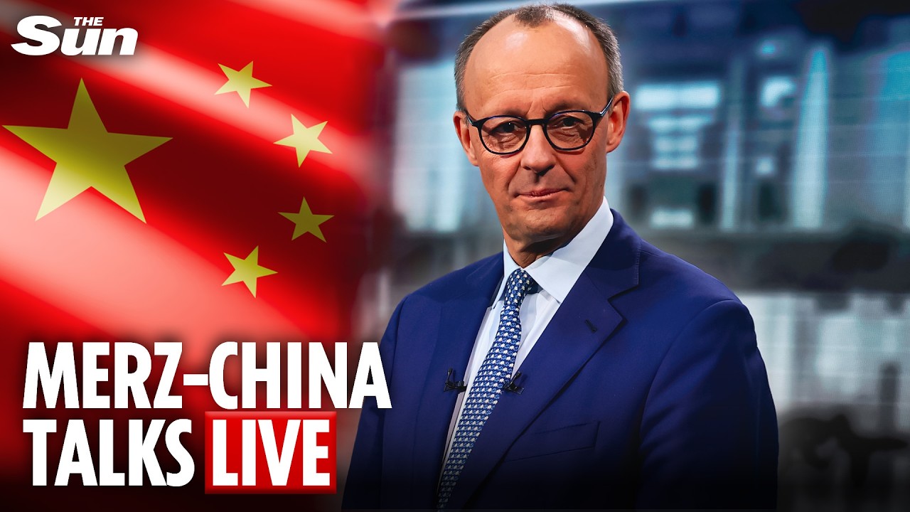 LIVE: Merz briefs press at airport before high stakes China summit
