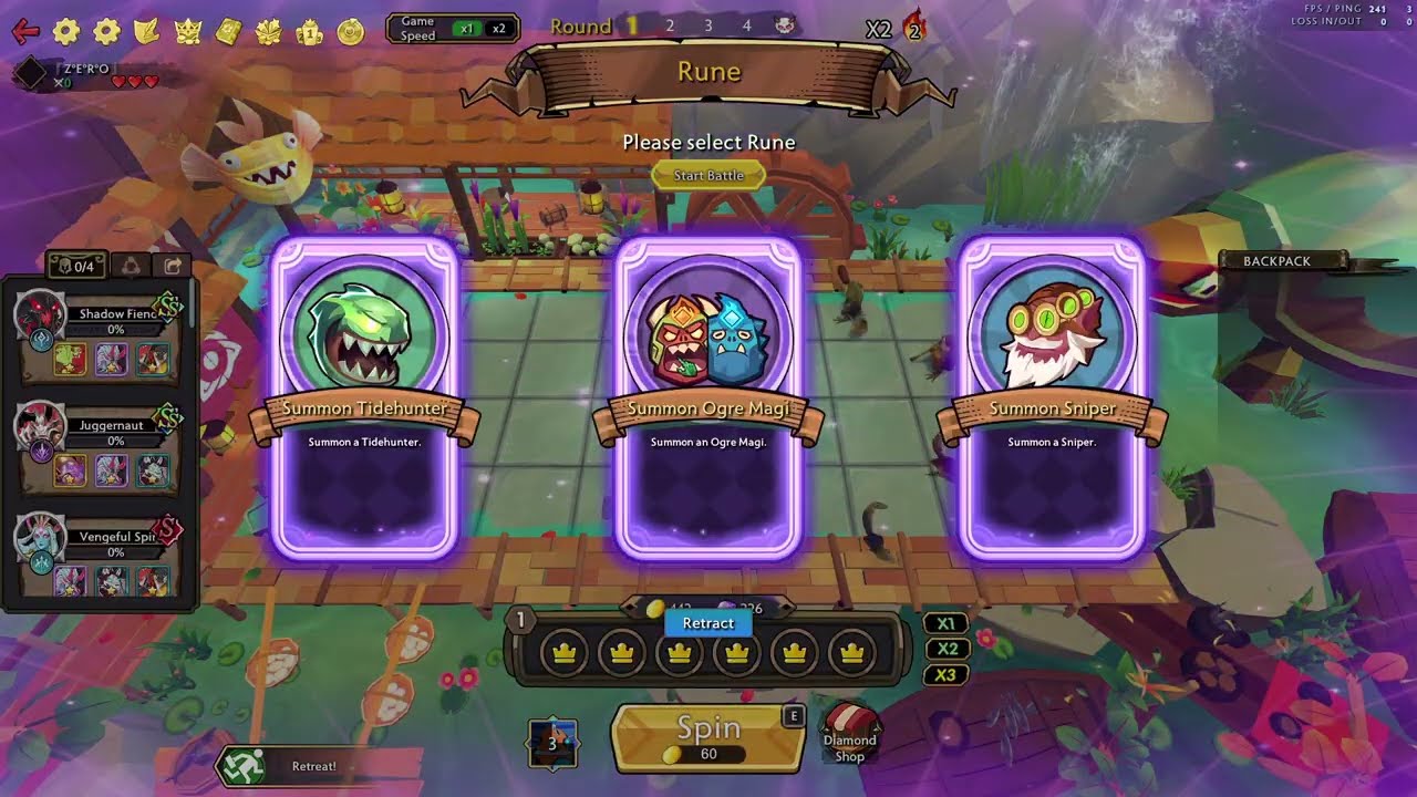 Dota 2 Arcade : Dota Spin (Fisherman`s Wharf) how far can you go? (X2-2)