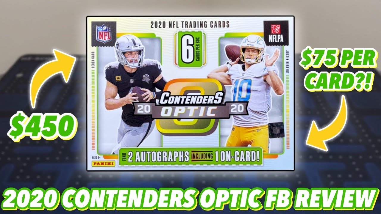 $450 PER BOX WITH 2 AUTOGRAPHS! | 2020 Panini Contenders Optic Football Hobby Box Review