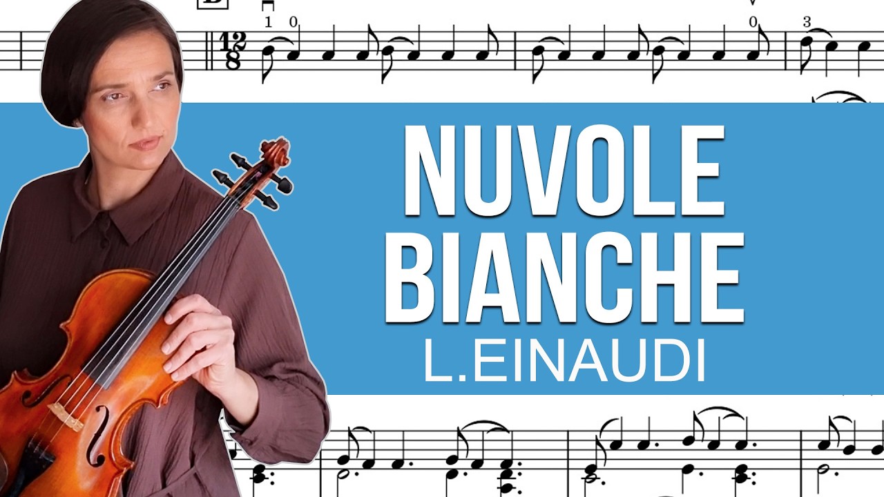 Ludovico Einaudi – Nuvole Bianche | Violin & Piano Sheet Music + Piano Backing Tracks